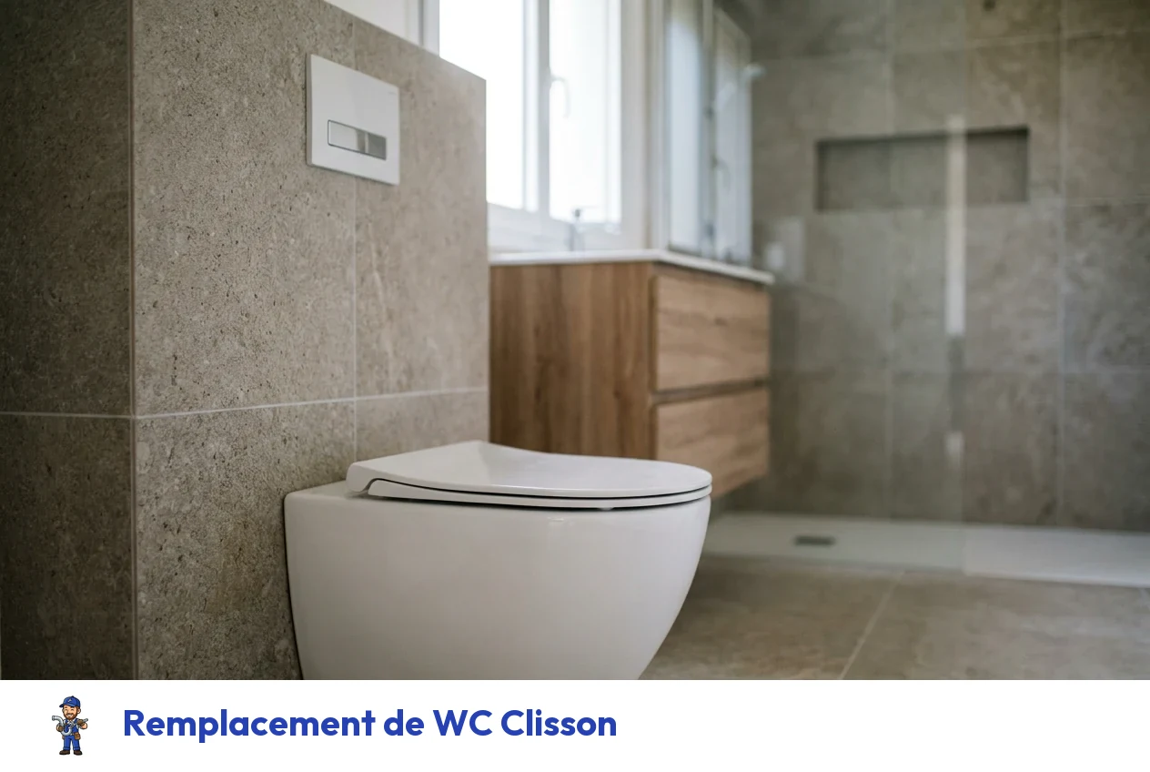 Remplacement de WC à Clisson