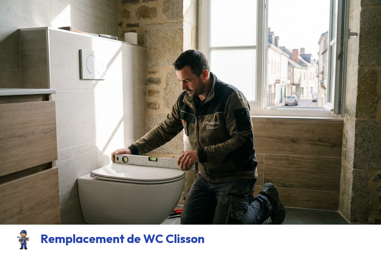 Remplacement de WC à Clisson